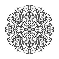 mandala conception pour adulte coloration page vecteur mandala contour conception