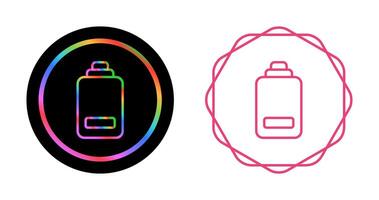 icône de vecteur de batterie faible