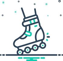 vecteur mélanger icône pour patinage