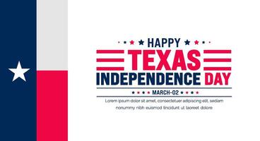 Texas indépendance journée Contexte avec Texas drapeau. Texas indépendance journée liberté vacances dans uni États et célèbre annuellement dans mars. vecteur