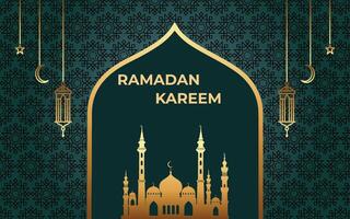 Ramadan kareem salutation carte Contexte vecteur illustration.