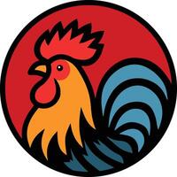 coq poulet dessin animé conception vecteur