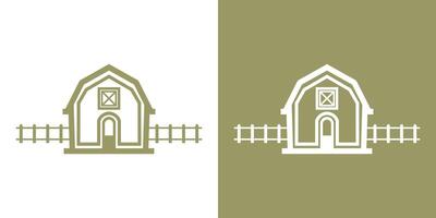 ferme, entrepôt ou Grange ancien logo conception. vecteur illustration