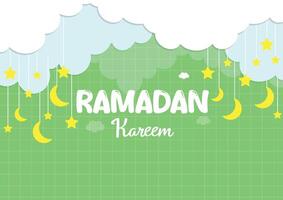 Ramadan kareem vecteur illustration. eid al-fitr Contexte.