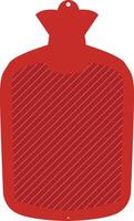 rouge caoutchouc médical eau chaude bouteille rempli avec l'eau icône. chaud l'eau bouteille signe. chaud et du froid thérapie symbole. vecteur