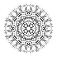 mandala Contexte conception et coloration page vecteur