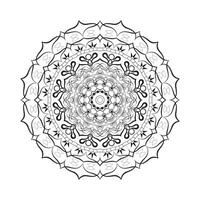 mandala Contexte conception et coloration page vecteur