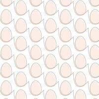 Pâques Oeuf sans couture modèle Facile doubler, beige monochrome palette, vecteur illustration