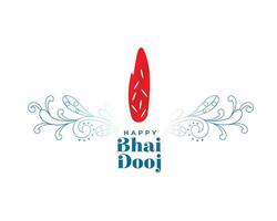 content bhai dooj un événement Contexte pour frère et sœur l'amour vecteur