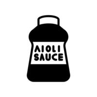 Aïoli sauce icône dans vecteur. logotype vecteur