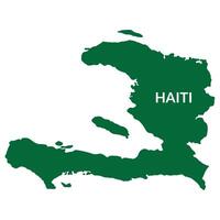Haïti carte. carte de Haïti dans vert Couleur vecteur