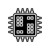 micro l'informatique icône dans vecteur. logotype vecteur