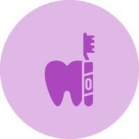 icône de vecteur de brosse à dents