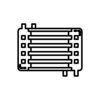 nano chaleur échangeur icône dans vecteur. logotype vecteur