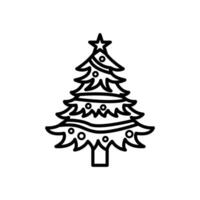 Noël arbre régime icône dans vecteur. logotype vecteur