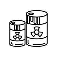 toxique déchets icône dans vecteur. logotype vecteur
