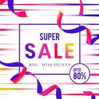 Super vente 80% de réduction signe vecteur