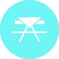 icône de vecteur de table de pique-nique