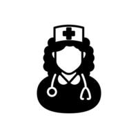 paramédical Personnel icône dans vecteur. logotype vecteur