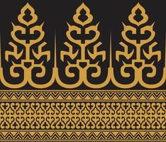 vecteur illustration de indonésien riau malais batik motif.