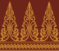 vecteur illustration de indonésien riau malais batik motif.