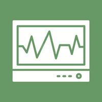 ecg vecteur icône