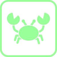 icône de vecteur de crabe