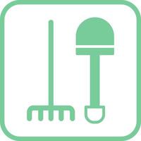 icône de vecteur d'outils de jardinage