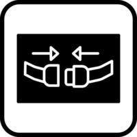 icône de vecteur de ceinture de sécurité