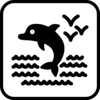 icône de vecteur de dauphin