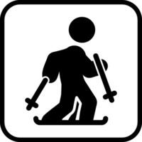 icône de vecteur de ski