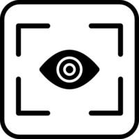 icône de vecteur de balayage des yeux