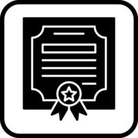 icône de vecteur de certificat