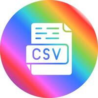 icône de vecteur csv