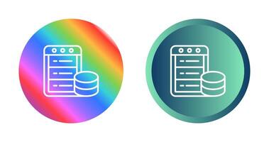 icône de vecteur de base de données