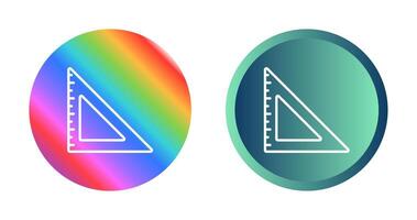 icône de vecteur de règle triangulaire