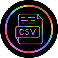 icône de vecteur csv