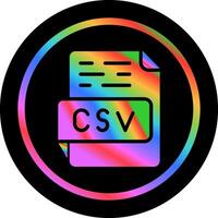 icône de vecteur csv