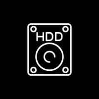 hdd vecteur icône