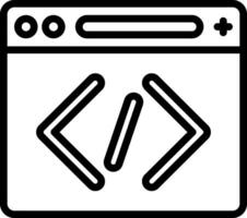 icône de vecteur de codage