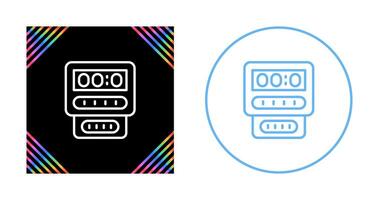 icône de vecteur de compteur électrique