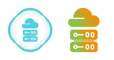 icône de vecteur de cloud computing