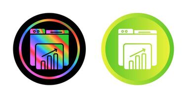 site Internet statistiques vecteur icône
