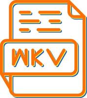 icône de vecteur mkv
