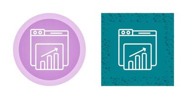 site Internet statistiques vecteur icône