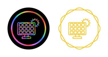 solaire panneau chargeur vecteur icône