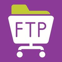 ftp serveur vecteur icône