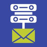 email serveur vecteur icône