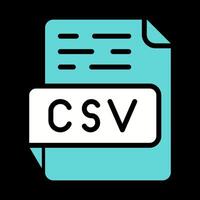 icône de vecteur csv