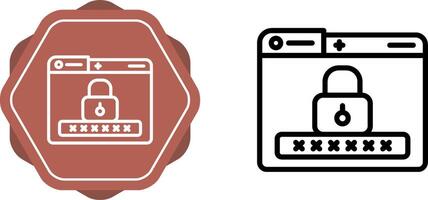 icône de vecteur de mot de passe